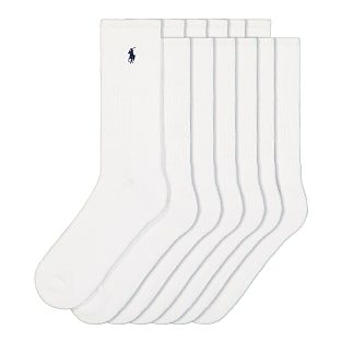 Polo ralph lauren classic crew socks 6 pack hot sale